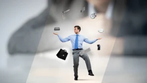 image showing a man with multiple skills
